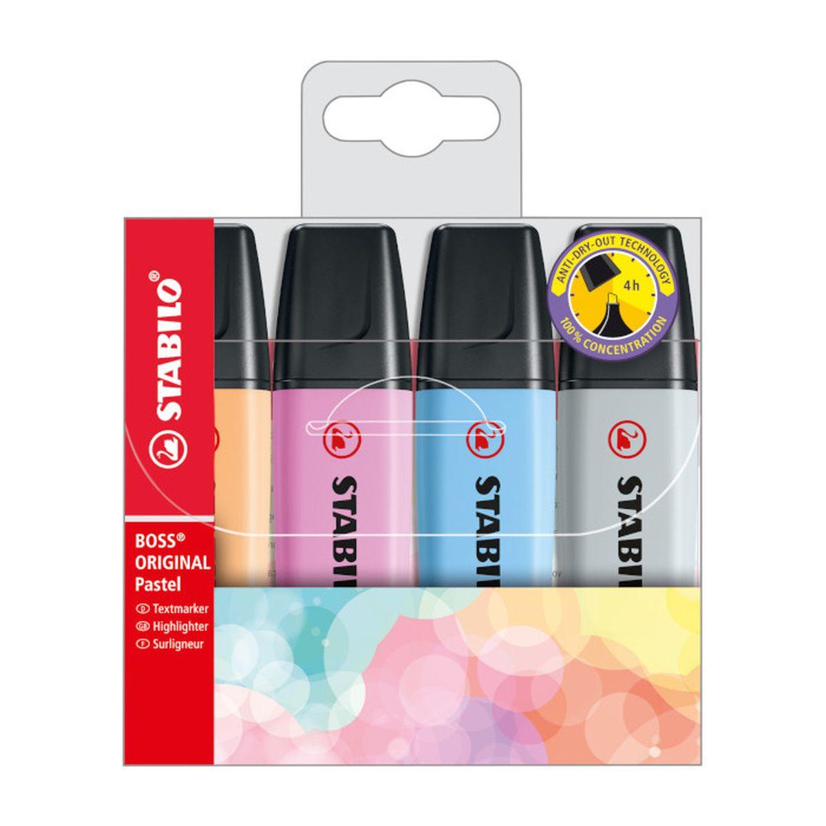 STABILO BOSS PASTEL 4pz NEW COLOR