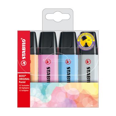 STABILO BOSS PASTEL 4pz NEW COLOR