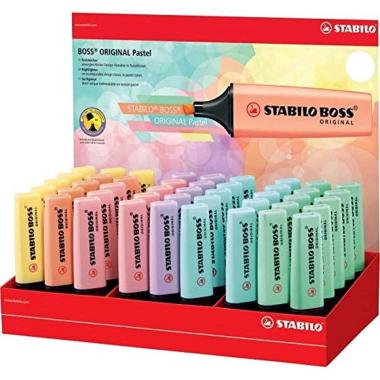 Stabilo boss pastel display 45pz