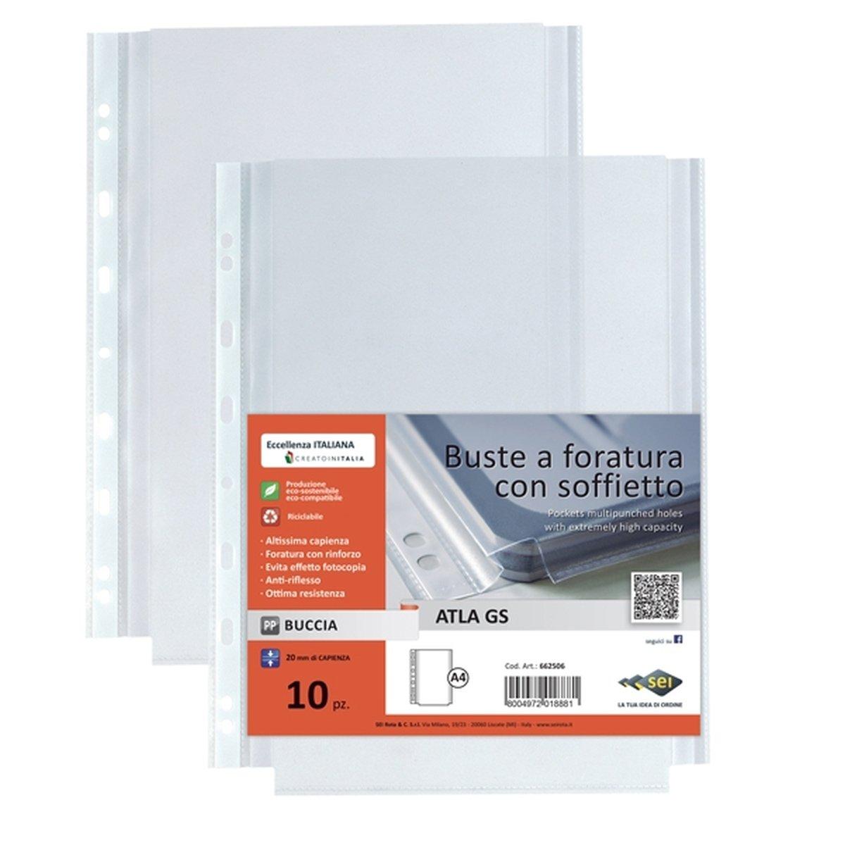 Buste trasp. forate atla gs pz.10