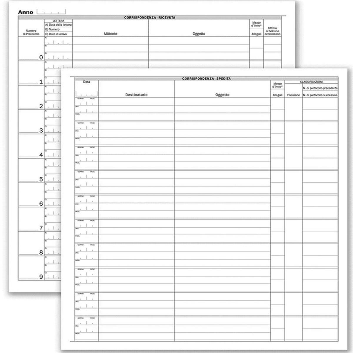 Rg corrispond ricev/sped 200 fg f.to 31x24,5