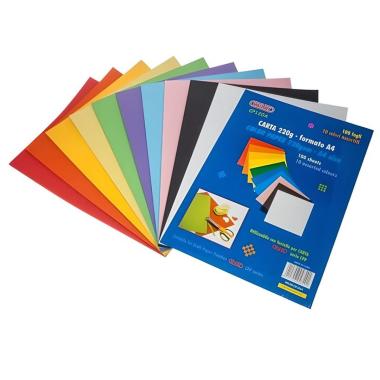 carta colorata 120gsm A4 100fg 10 col. ASS.