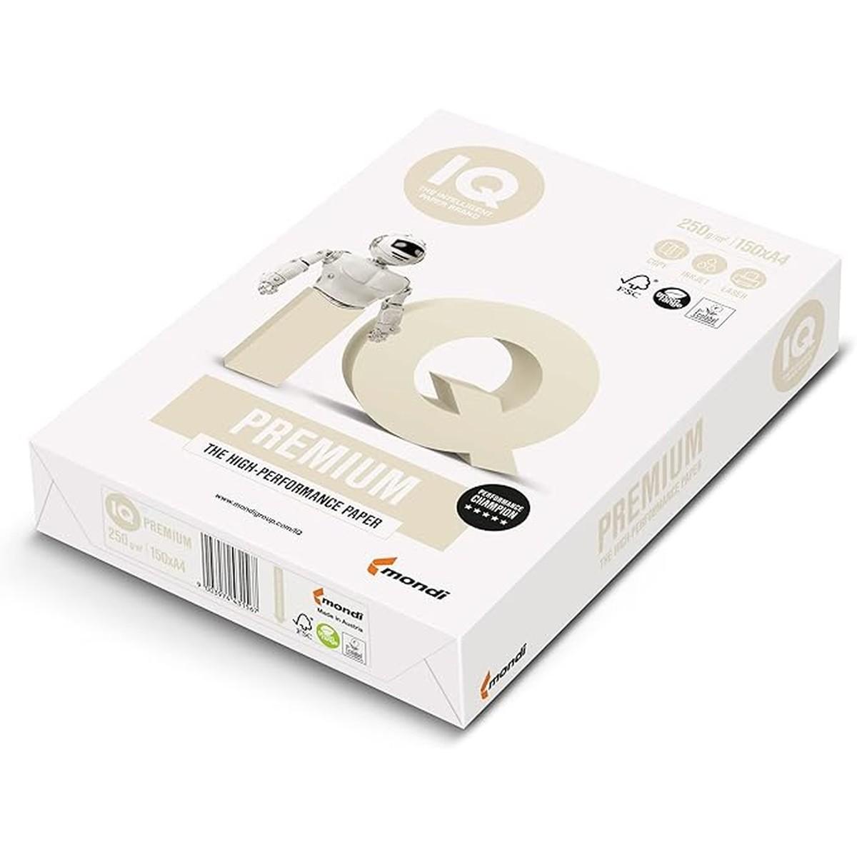 Iq premium bianco a4 250gr. pz.150