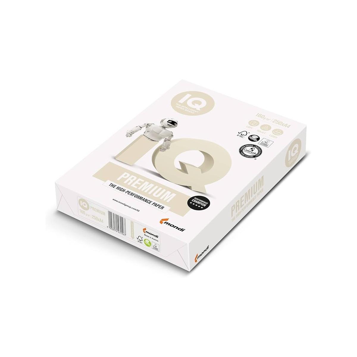 Iq premium bianco a4 160gr. pz.250