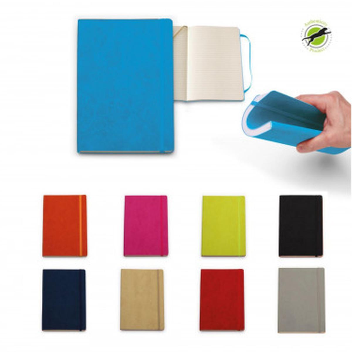 Taccuino a5 c/elastico foglio 1r ass