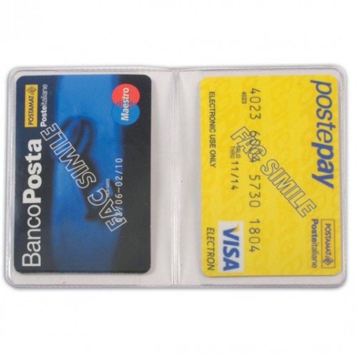 Bicard portacard in pvc 2 scomparti cf50