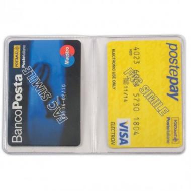 Bicard portacard in pvc 2 scomparti cf50