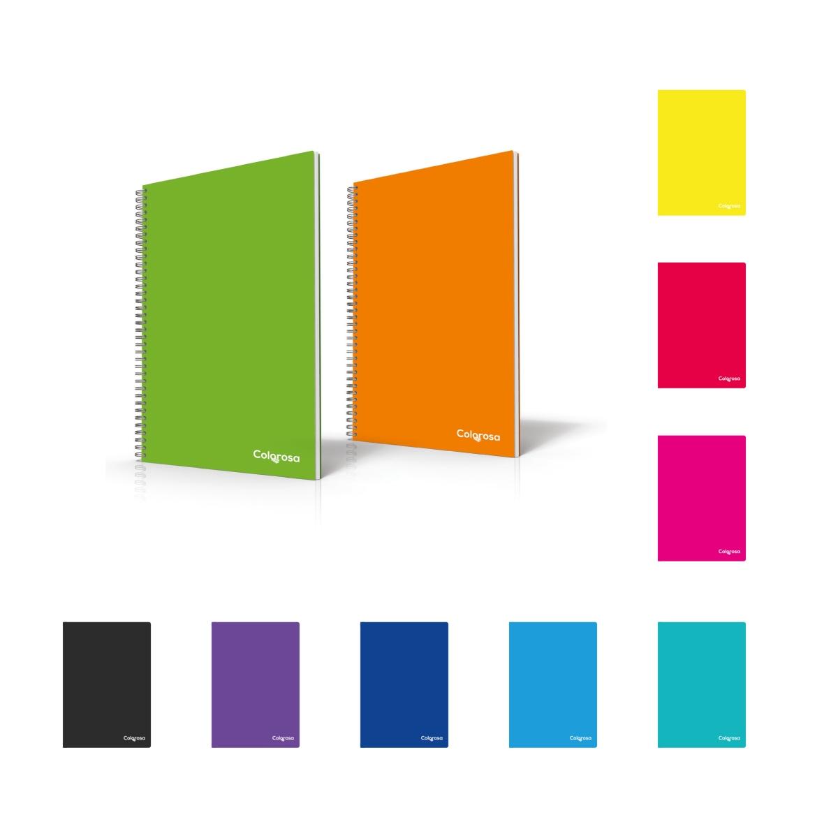 Quaderno spiralato a5 colorosa 80fg 5mm