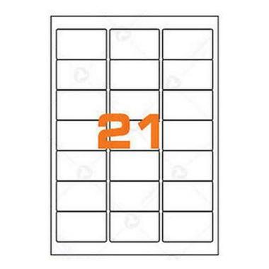 Cf.100 etichette ades. su a4 63,5x38,1