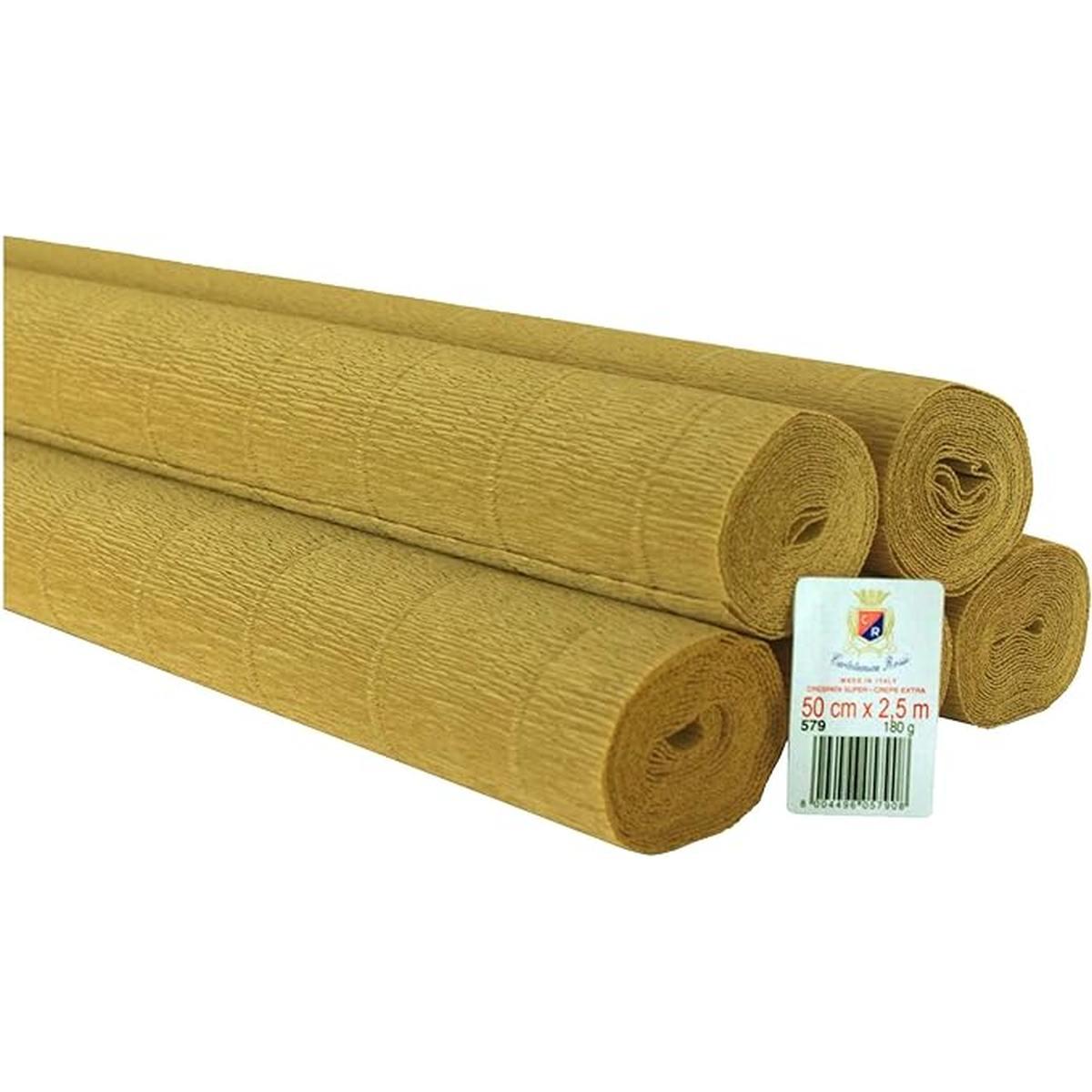 Carta crespa gr 180 pz.5 tortora
