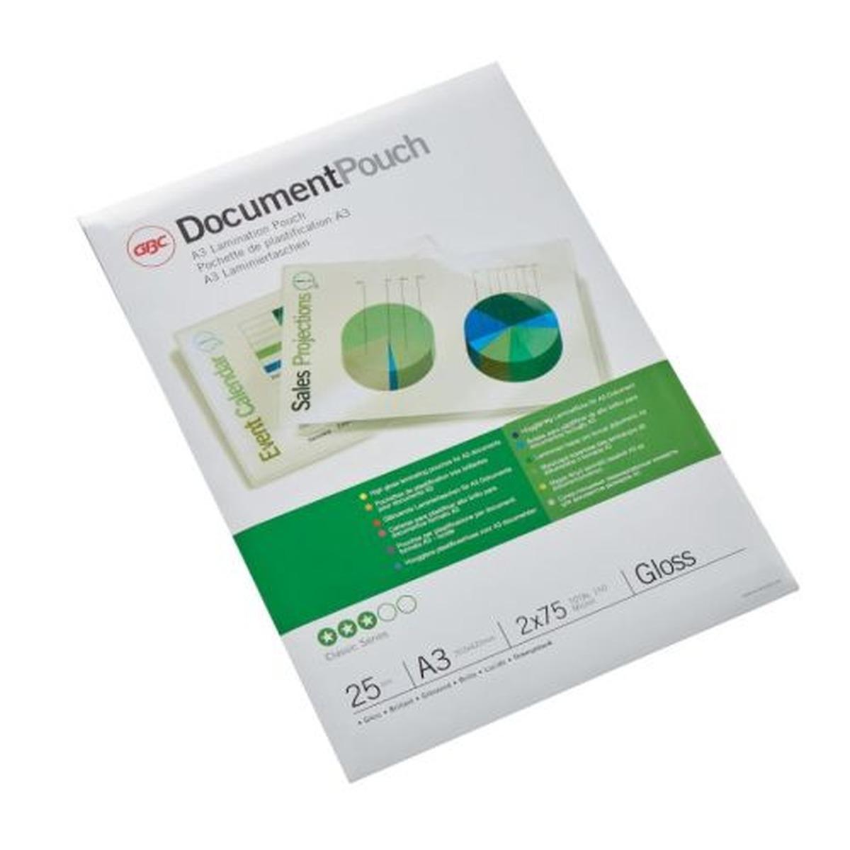 Pouches gbc a3 75my 100pz