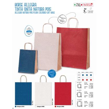 Shopper cordoncino 26x12x36 ass. pois cf25