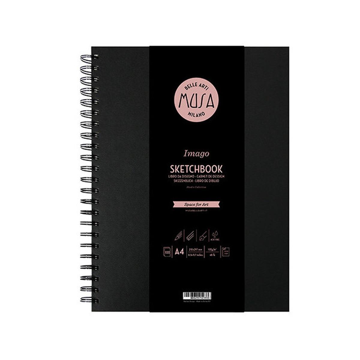 Sketch book spiralato 200pg 105gr a4
