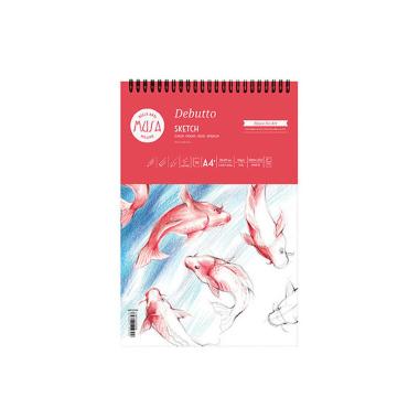 Blocco schizzo debutto c/spirale fg 70 120 gr a4