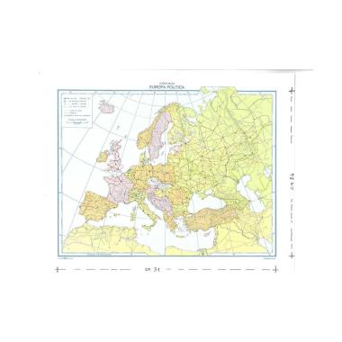 Cartina scolastica muta europa pz.20