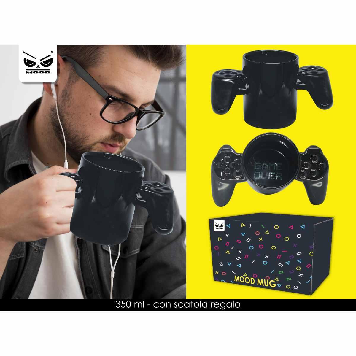 Tazza in ceramica game over controller