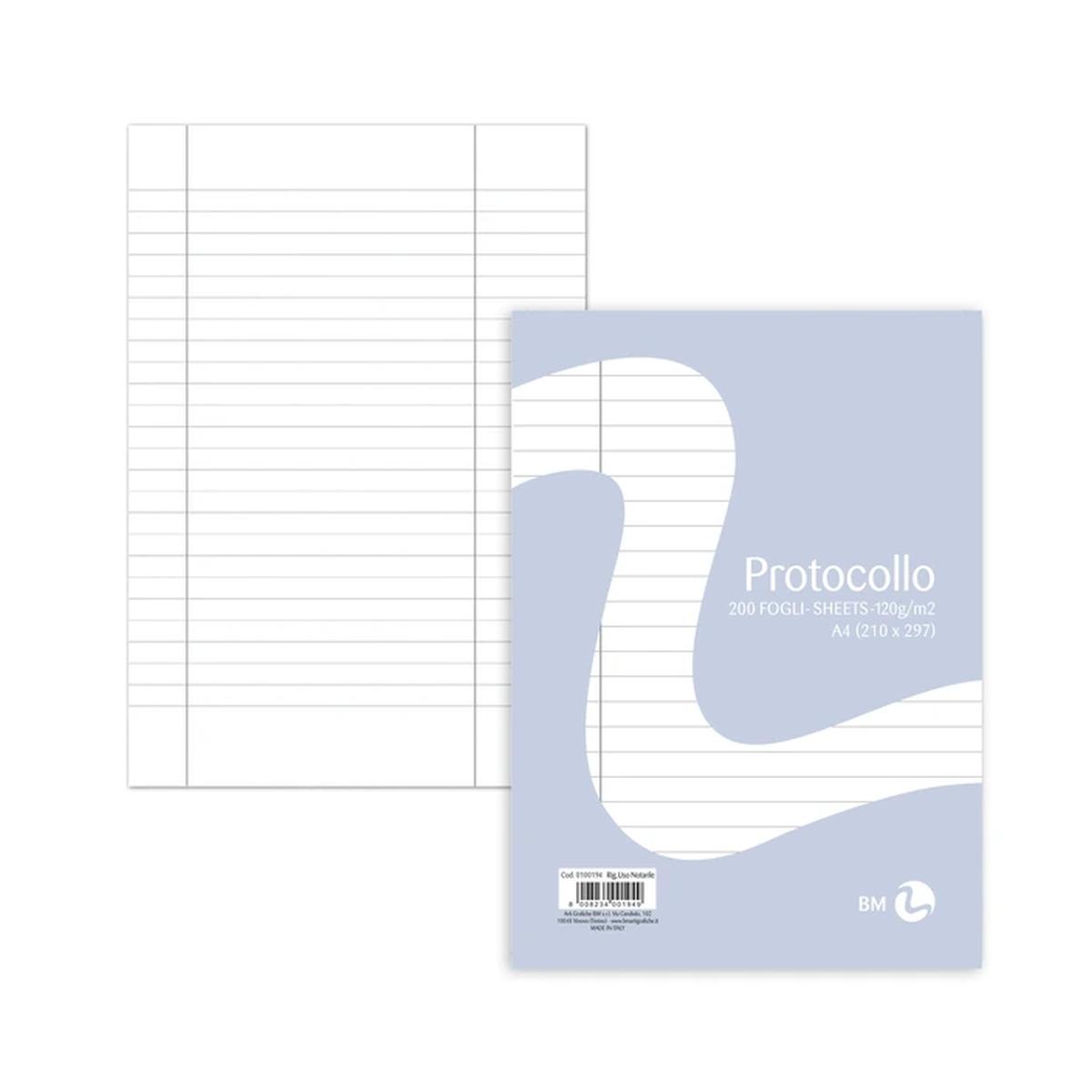 Carta Protocollo NOTARILE 120GFR 200FG USO BOLLO