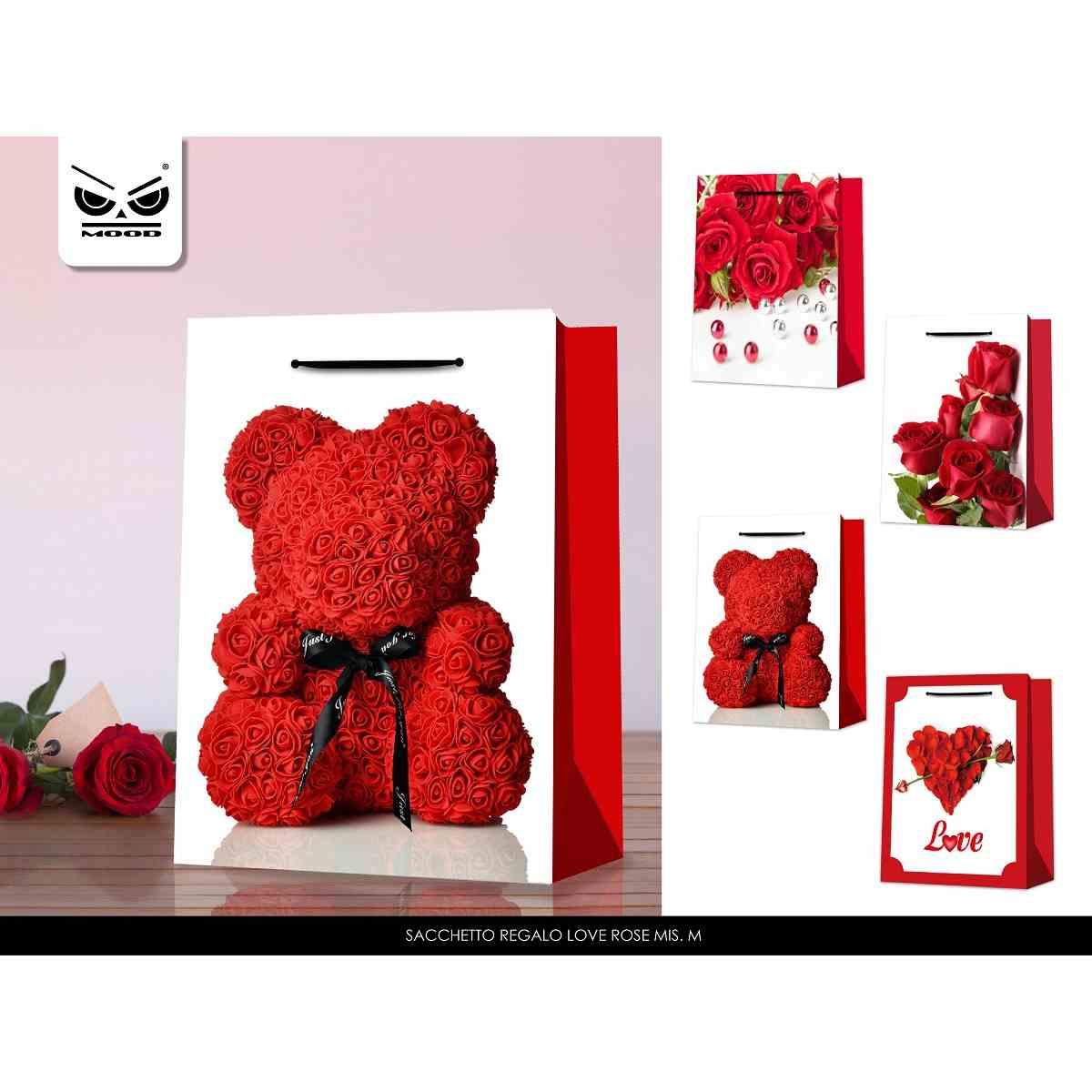 Sacchetto regalo love rose mis m