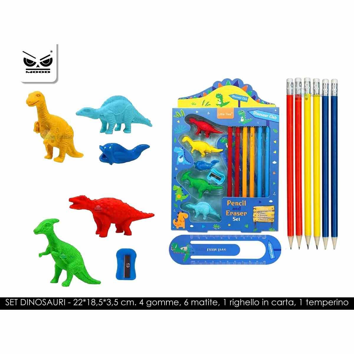 Stationery set dinosauri