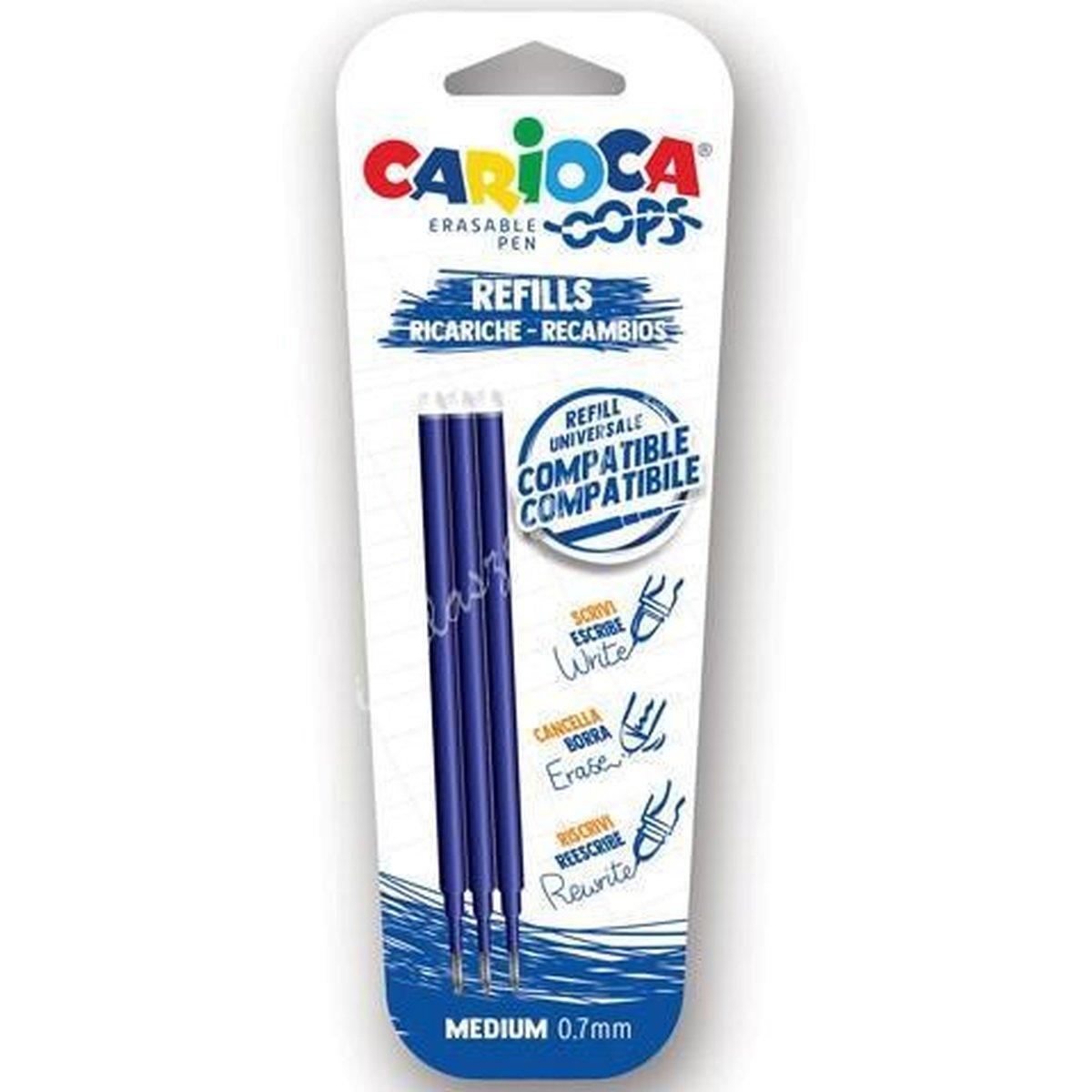 Carioca oops refil blu 3pz