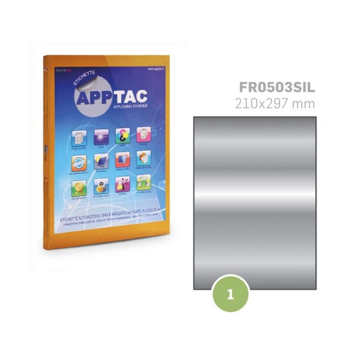 Cf 100 etichette su a4 argento 210x297