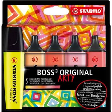 Stabilo boss arty 5pz warm
