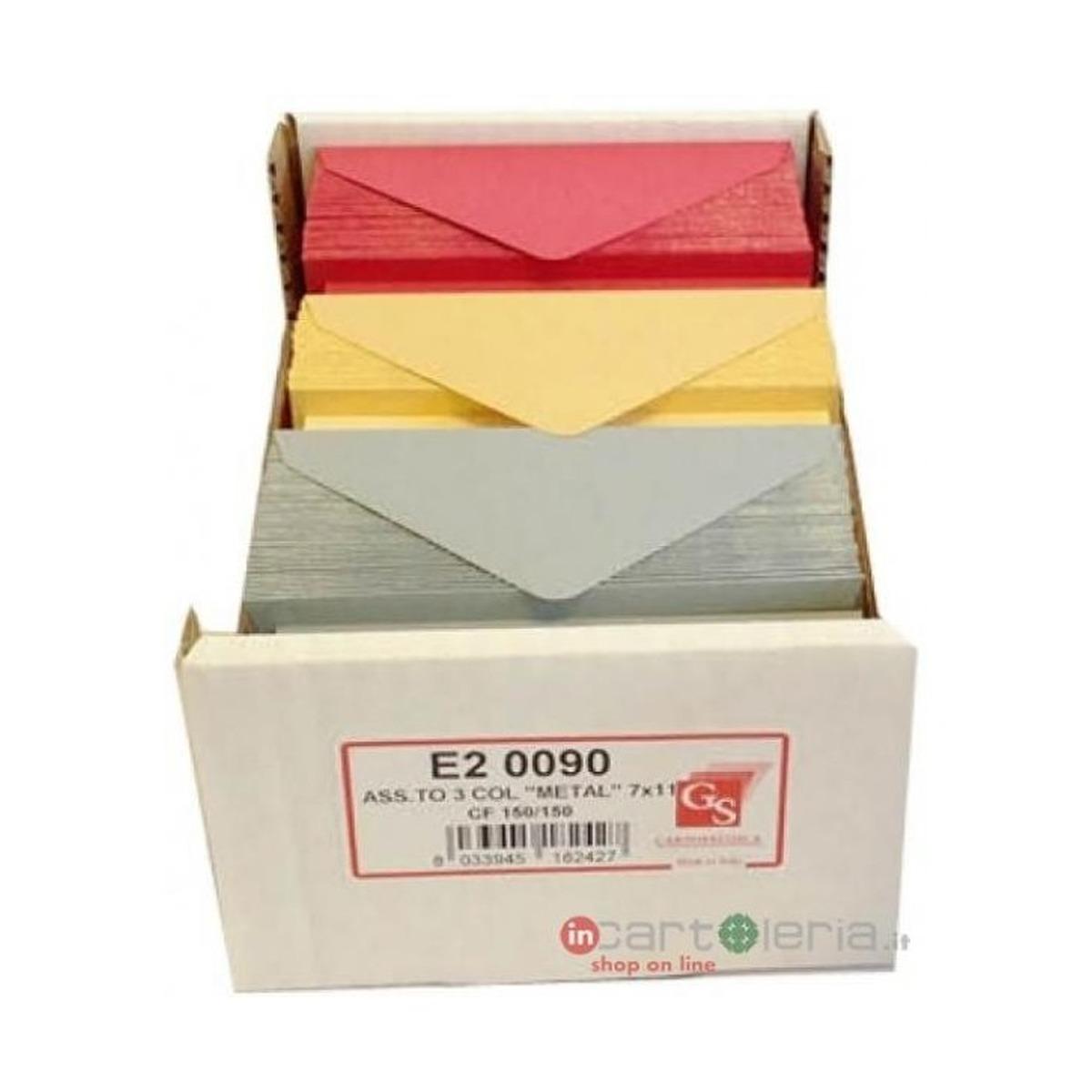 Opalino 3 colori perla (oro-arg-rosso) f.to 4 7x11 150pz