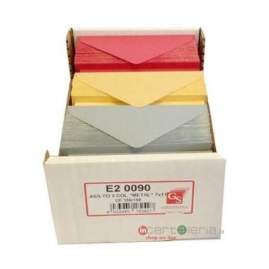 Opalino 3 colori perla (oro-arg-rosso) f.to 4 7x11 150pz