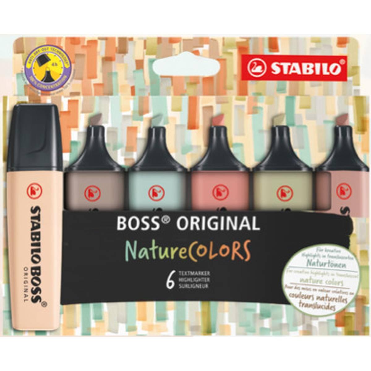 Stabilo boss nature colors display 6pz