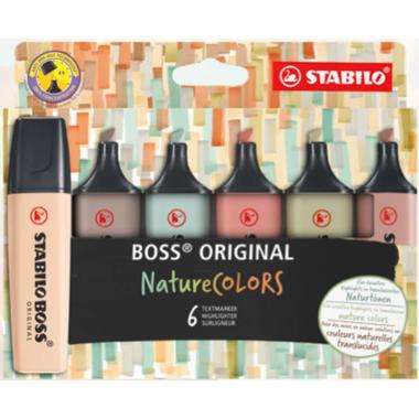Stabilo boss nature colors display 6pz