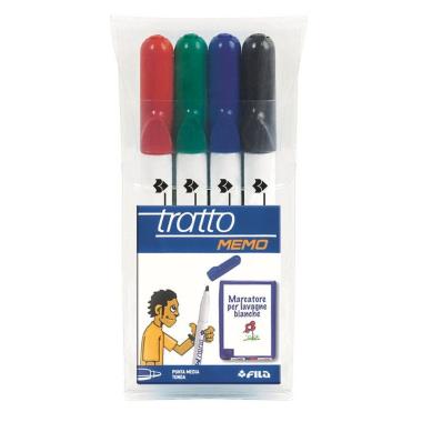 Tratto memo punta tonda busta 4 pz.