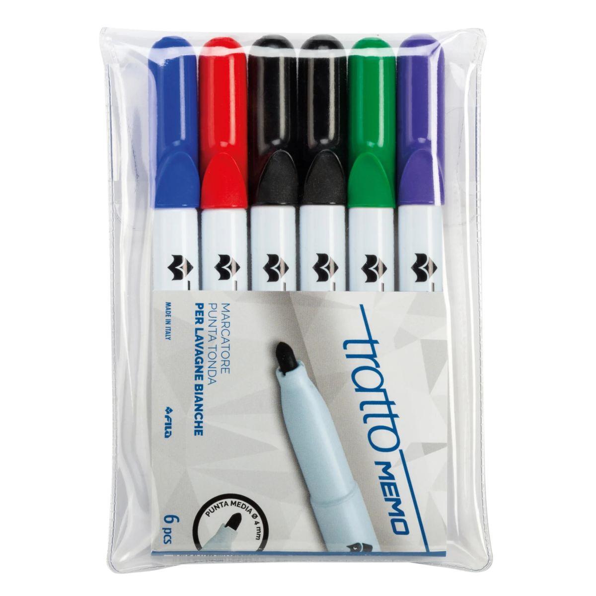 Tratto memo punta tonda busta 6 pz.