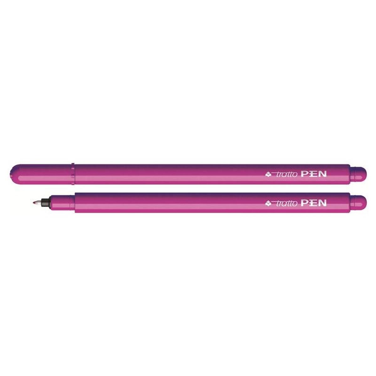 Tratto pen cf. 12 pz. fucsia metal