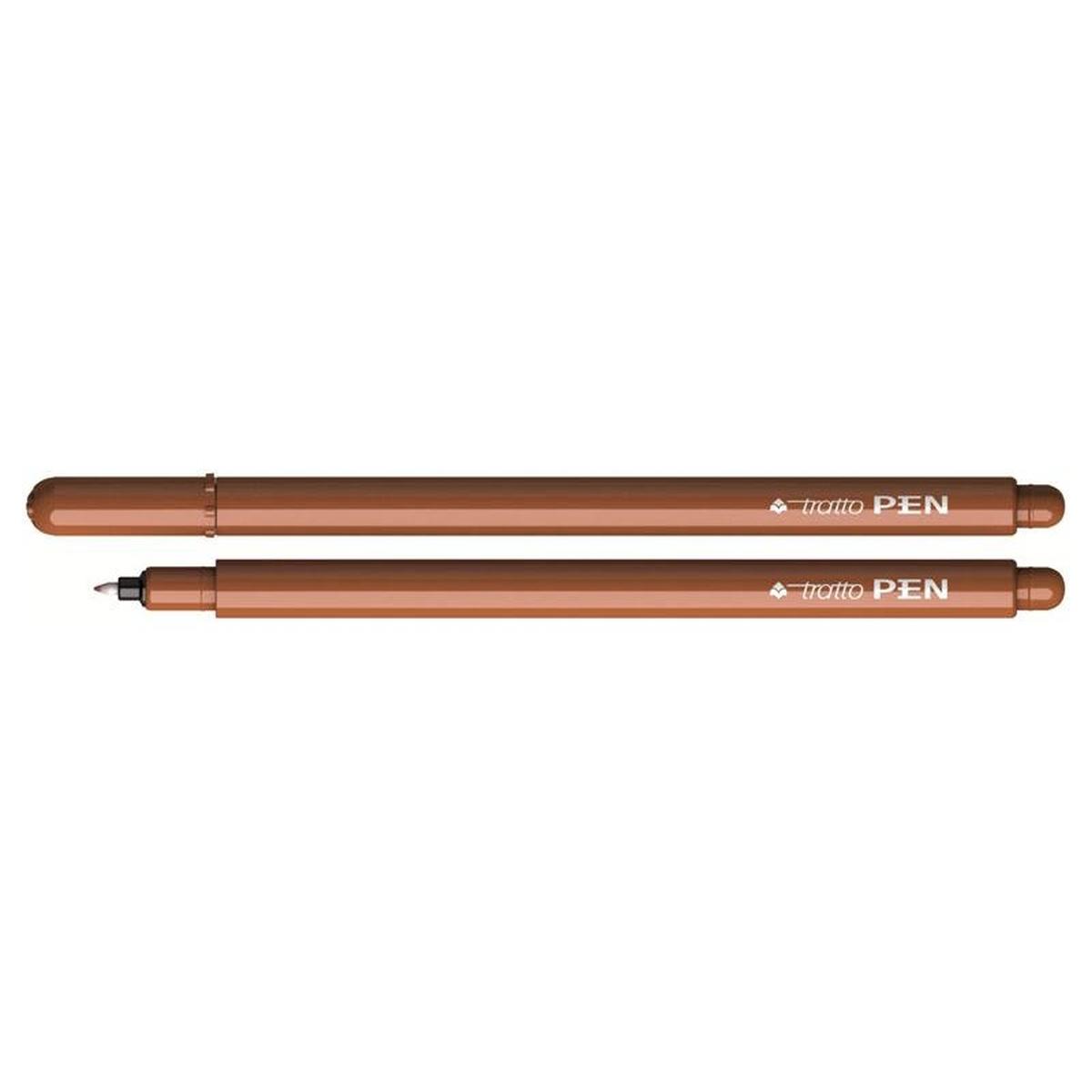 Tratto pen cf. 12 pz. marrone metal