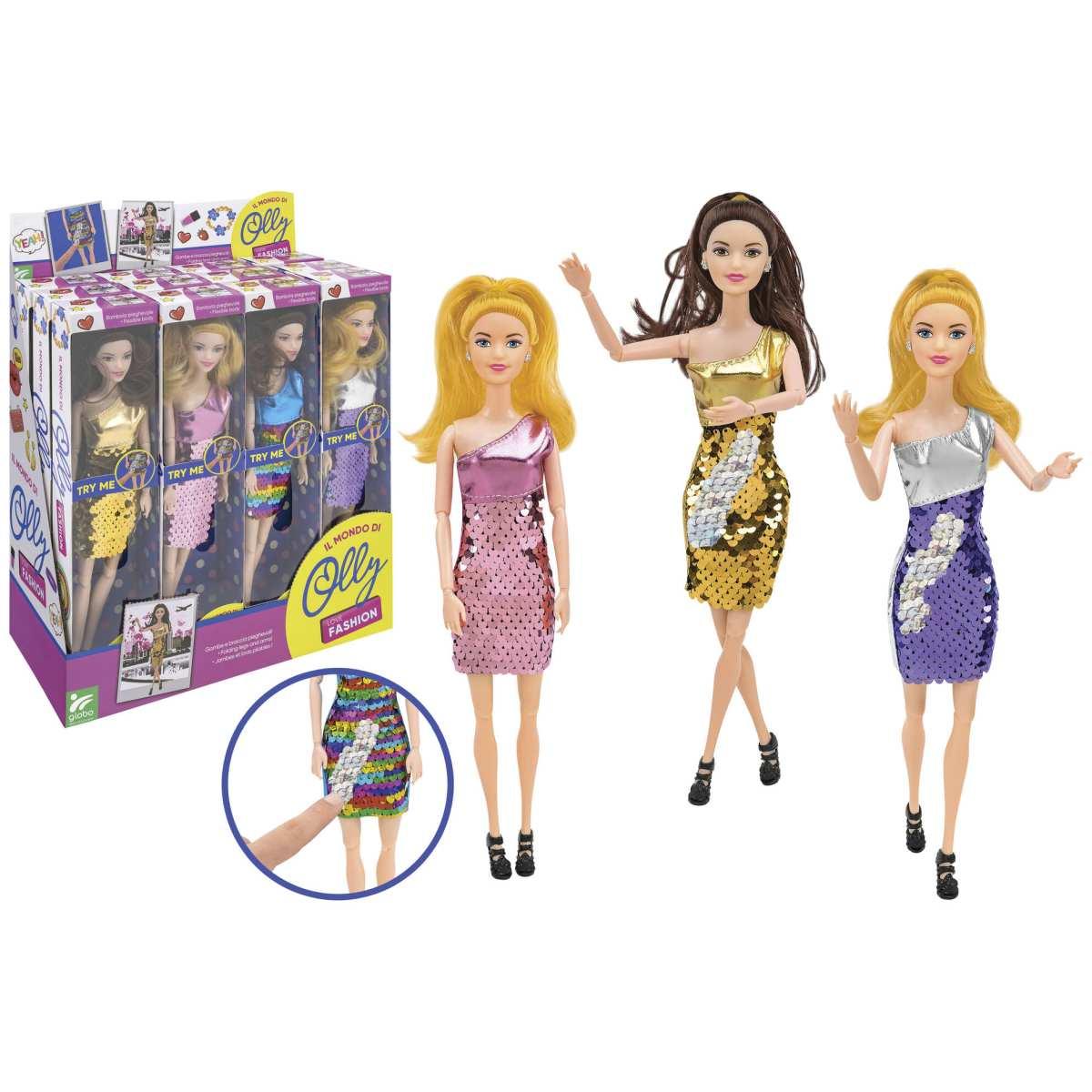 Fashion doll paillettes