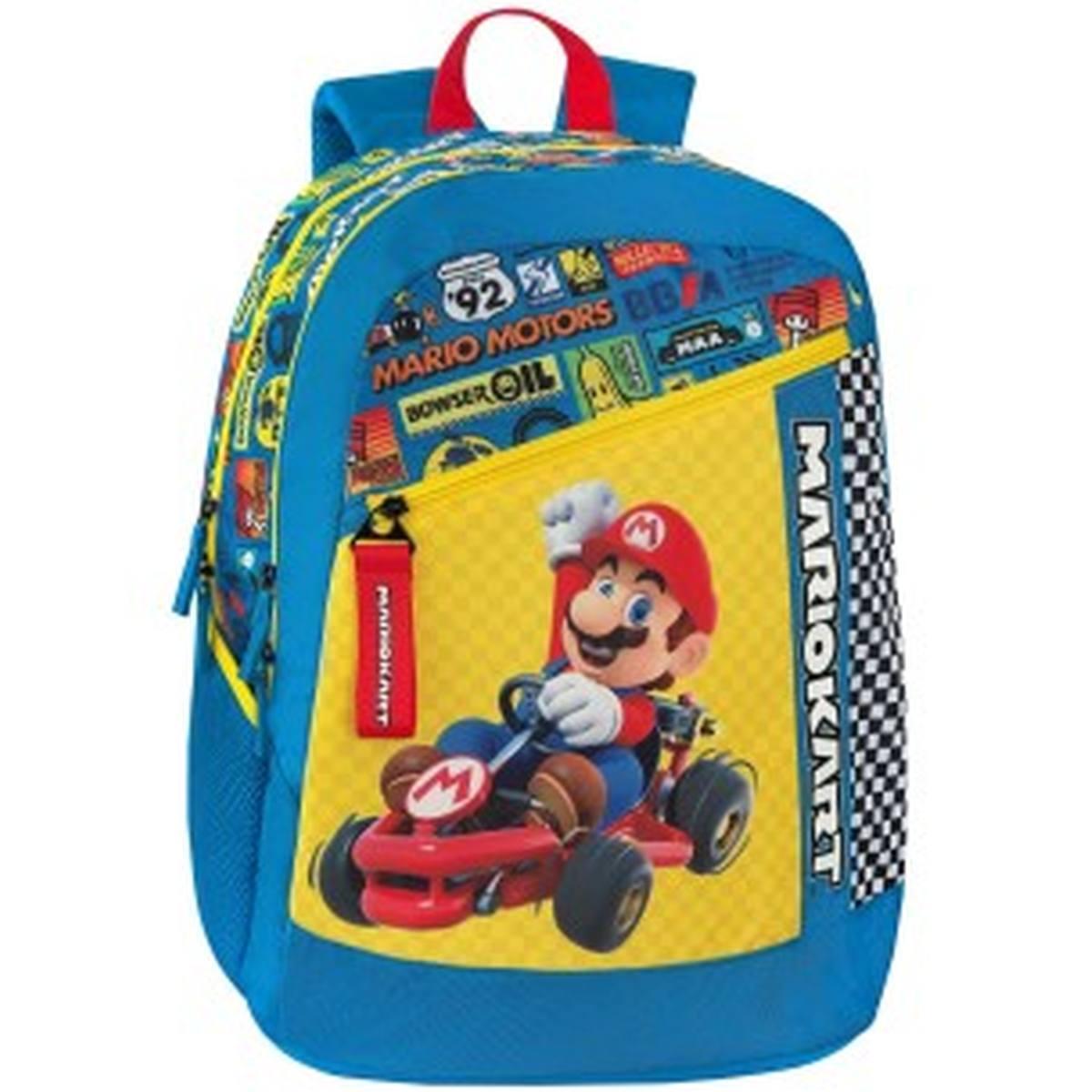 Zaino scuola organizzato mariokart 25