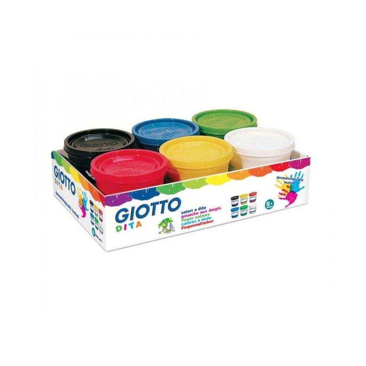 Colori a dita 200 ml.cf.6