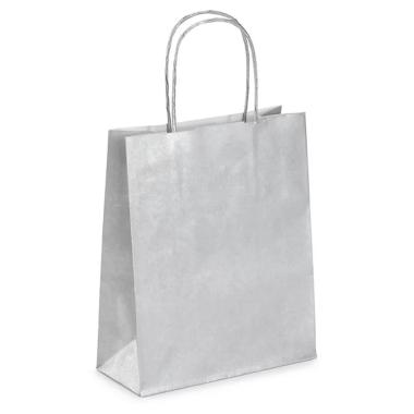 Shoppers cordino 36x12x41 argento