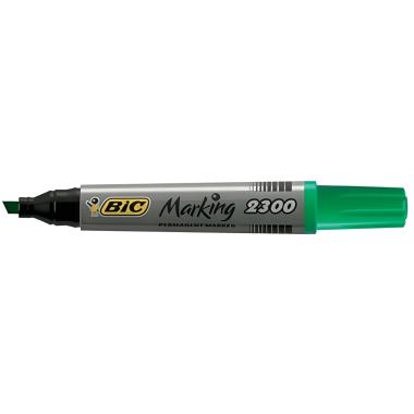 Marker bic punta scalpello cf.12 pz verde