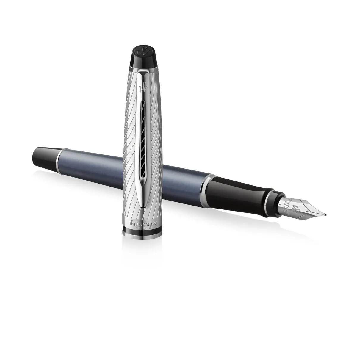 Penna waterman exprt de luxe mtlc stone stilografica