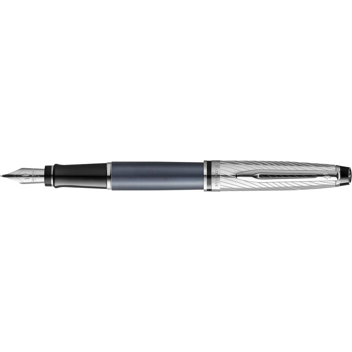 Penna waterman exprt de luxe mtlc stone stilografica