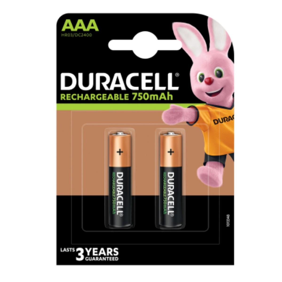 Duracell ministilo ricaricabile aaa 2pz dc2400 hr03 750mah