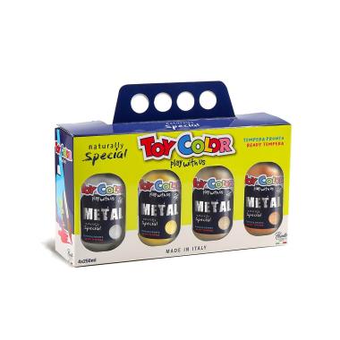 Valigetta 4 tempera metal 250ml