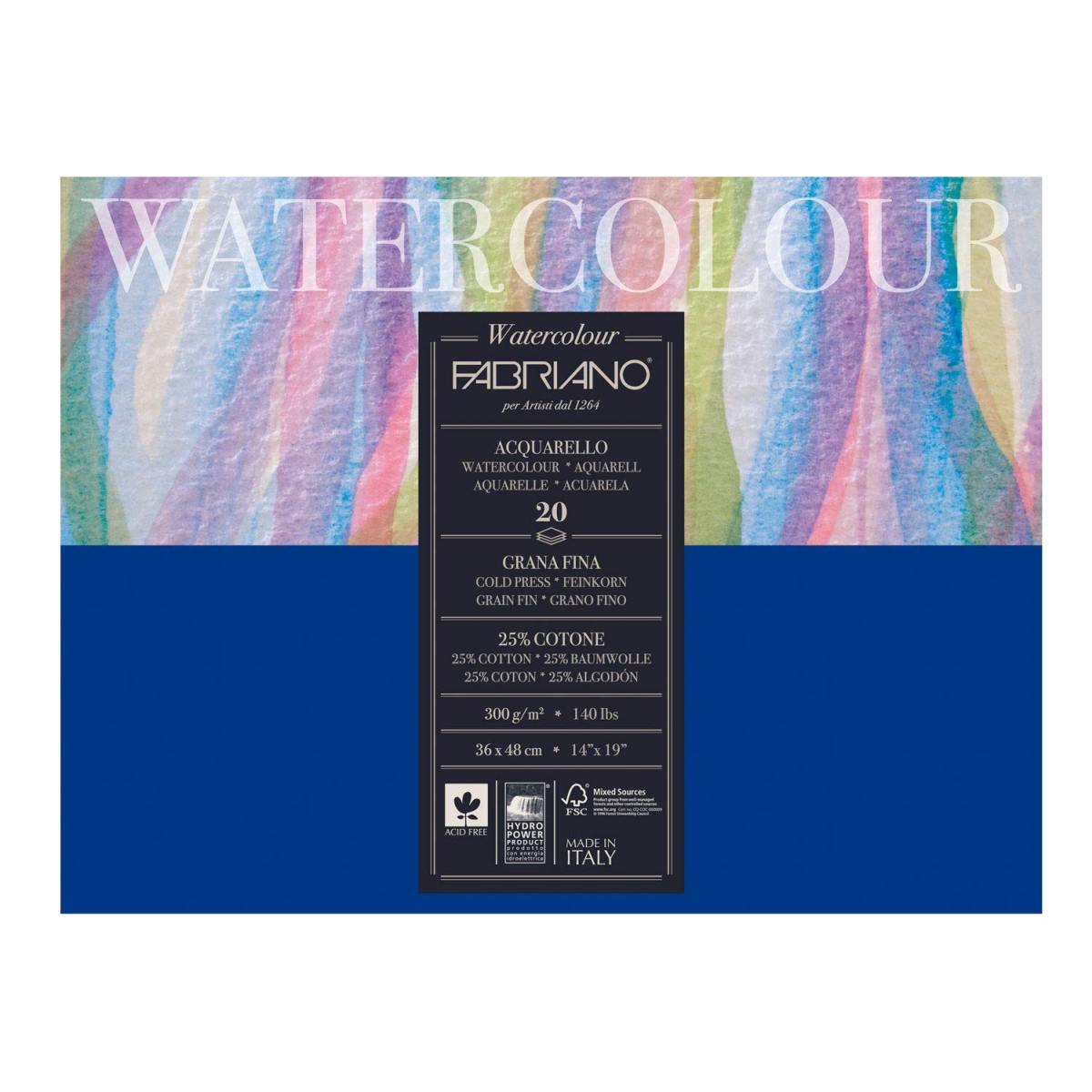 Blocco watercolor studio 36x48 gr.300