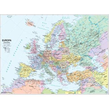 Cartina murale europa scol.plast.132x99