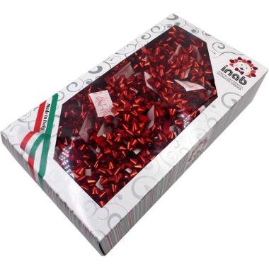 Coccarde lux met.mm14 100pz. rosso