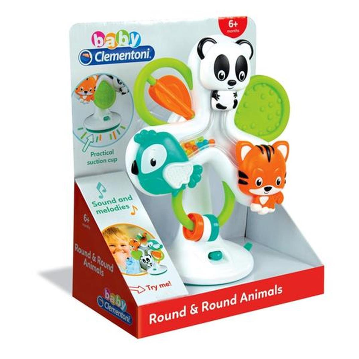 Round & round animals high chair toy