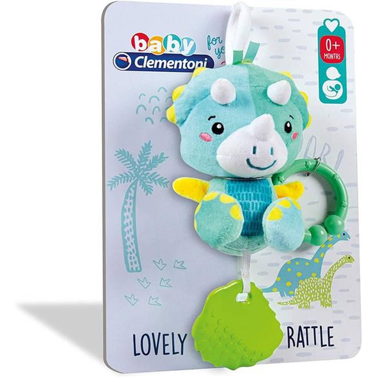 Lovely dino soft rattle