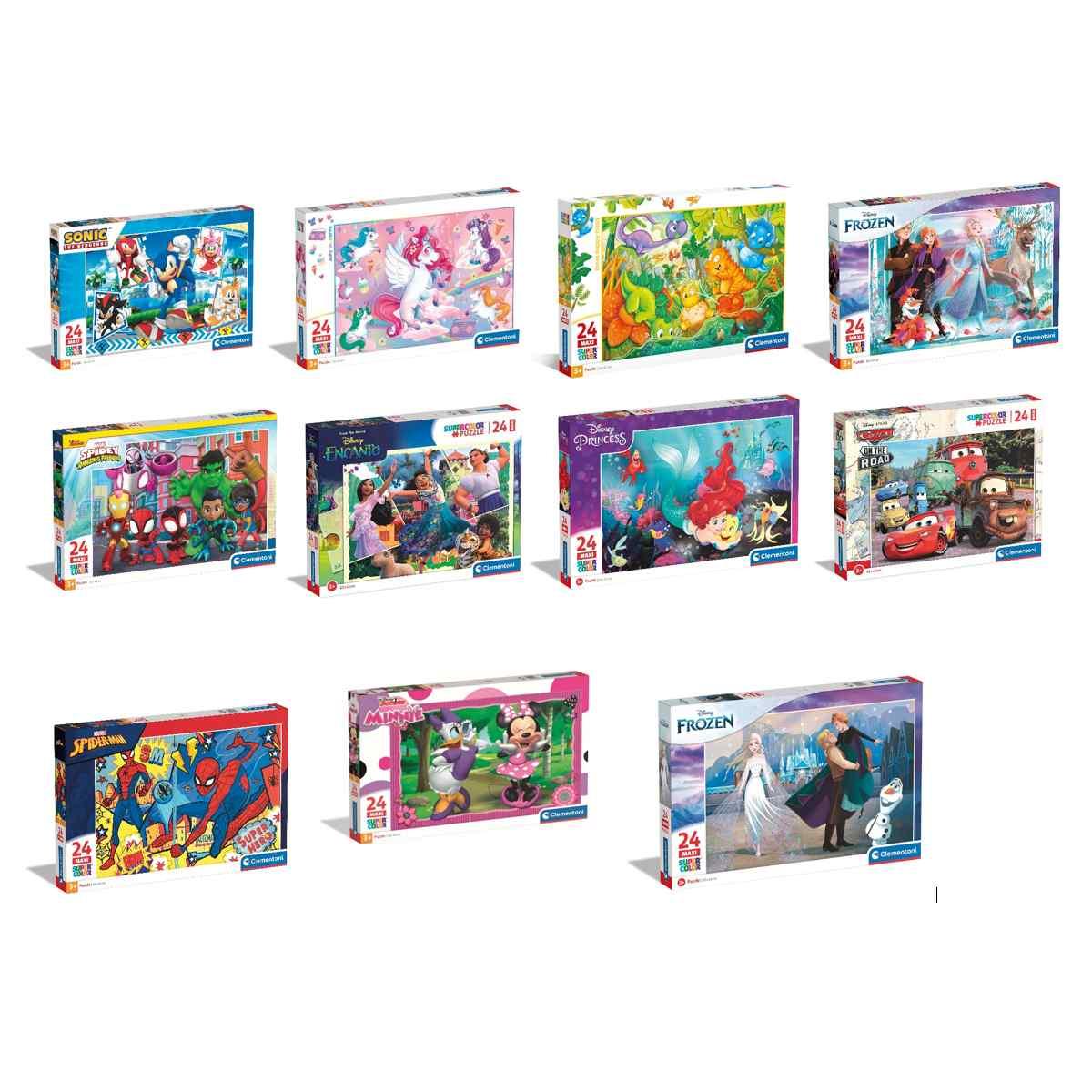 Assortimento 12 puzzle maxi da 24pz