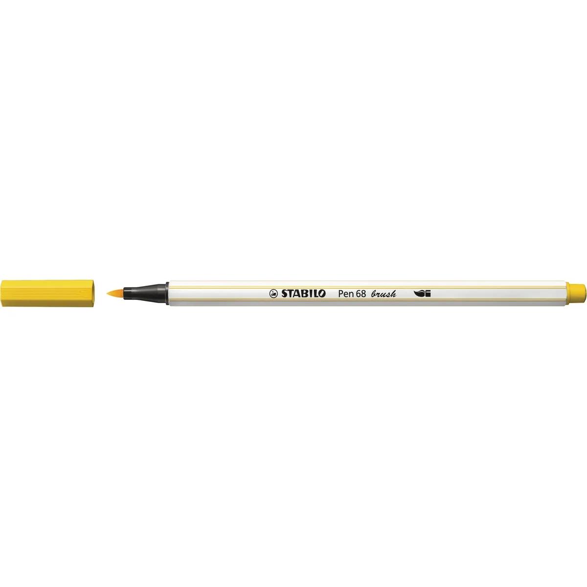 Stabilo pen 68 brush giallo cf10